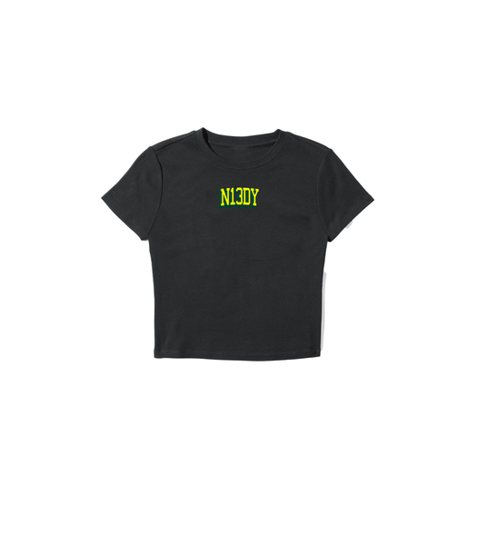 MOUSSY BEP OG ラインストーン BABY TEE BLACK MOUSSY BEP OG ラインストーン BABY TEE